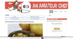 Desktop Screenshot of anamateurchef.com