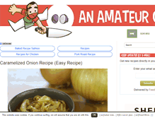 Tablet Screenshot of anamateurchef.com